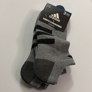 adidas Men's Athletic Socks - Gray and Black